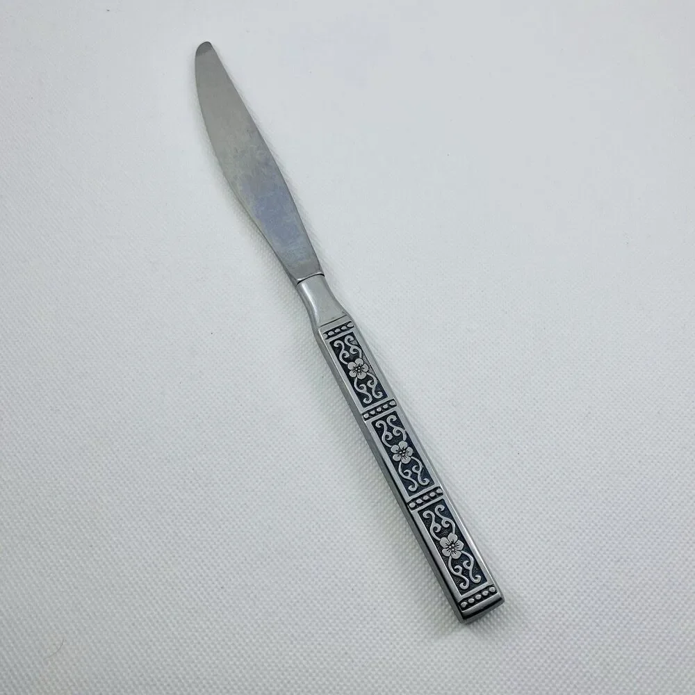 Oneida Isabella Steak Knife 9.25” Stainless Steel Black Accent Replacement